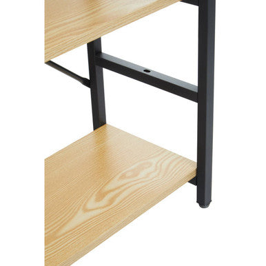 Orsina Laxton 3 Tier Light Oak Effect Ladder Shelf – Industrial Storage