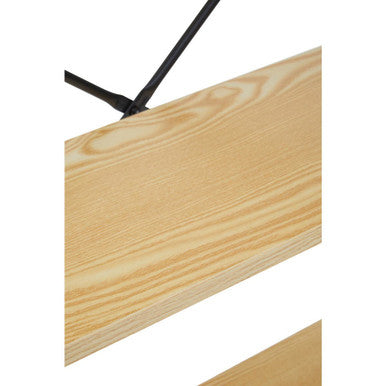 Orsina Laxton 3 Tier Light Oak Effect Ladder Shelf – Industrial Storage