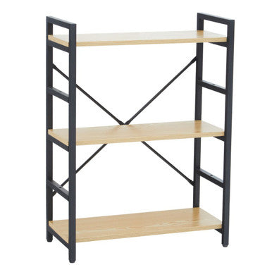 Orsina Laxton 3 Tier Light Oak Effect Ladder Shelf – Industrial Storage
