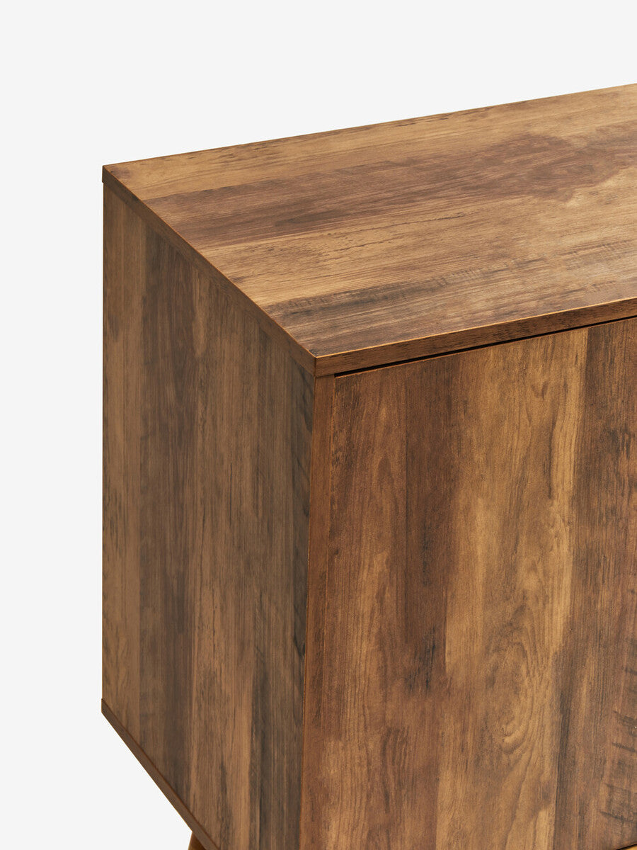 Orsina Frida Wood Veneer Sideboard – 2-Door 3-Drawer Storage Cabinet