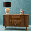 Orsina Frida Wood Veneer Sideboard – 2-Door 3-Drawer Storage Cabinet