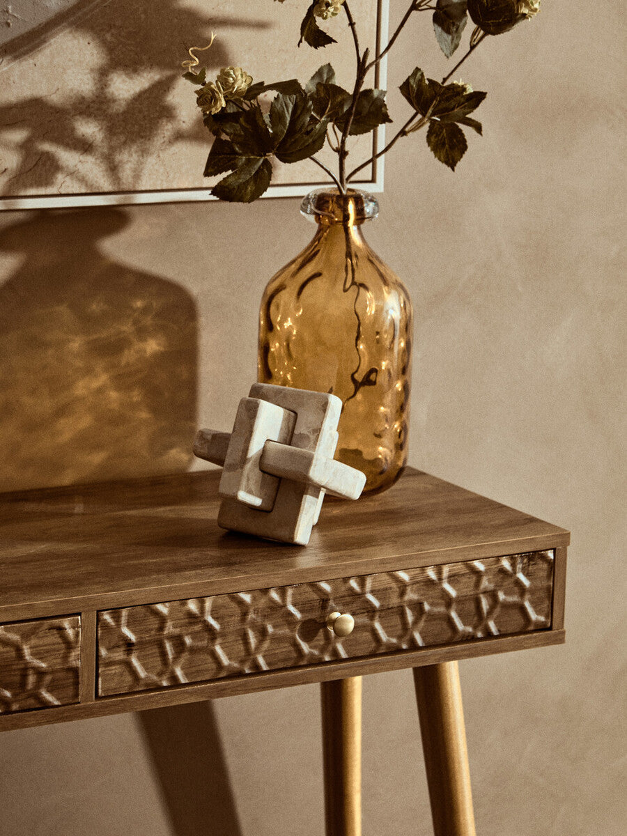 Orsina Frida Wood Veneer Sideboard – 2-Door 3-Drawer Storage Cabinet