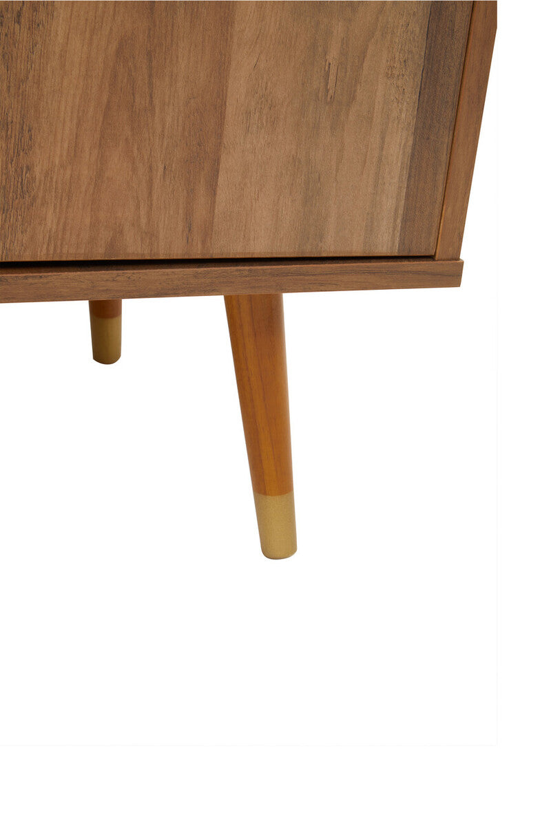 Orsina Frida Wood Veneer Sideboard – 2-Door 3-Drawer Storage Cabinet