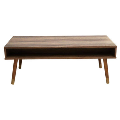 Orsina Frida Brown Wood Veneer Coffee Table with 2 Storage Drawers