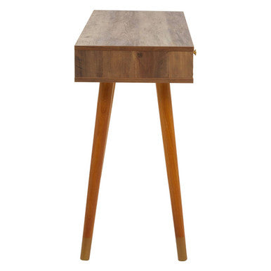 Orsina Frida Console Table – Brown Wood Veneer with 2 Storage Drawers