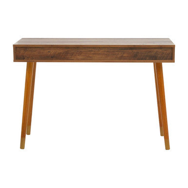 Orsina Frida Console Table – Brown Wood Veneer with 2 Storage Drawers