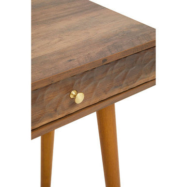 Orsina Frida Console Table – Brown Wood Veneer with 2 Storage Drawers