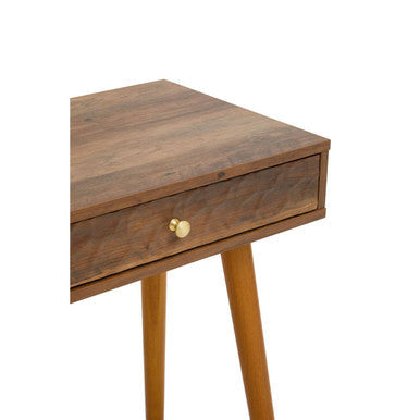 Orsina Frida Console Table – Brown Wood Veneer with 2 Storage Drawers