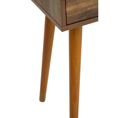 Orsina Frida Console Table – Brown Wood Veneer with 2 Storage Drawers