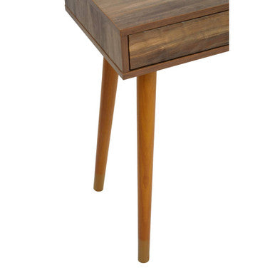 Orsina Frida Console Table – Brown Wood Veneer with 2 Storage Drawers