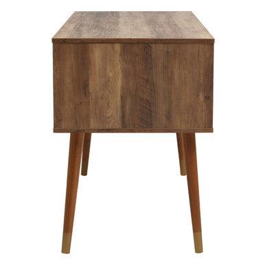 Orsina Frida Wood Veneer Desk with Storage – Modern Home Office Desk
