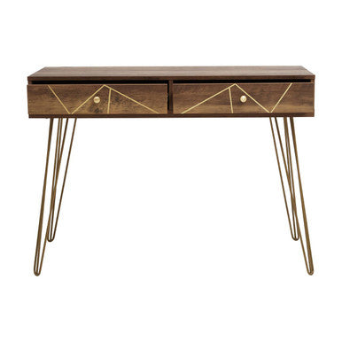 Orsina Flori Console Table – Modern 2-Drawer Entryway Storage Table