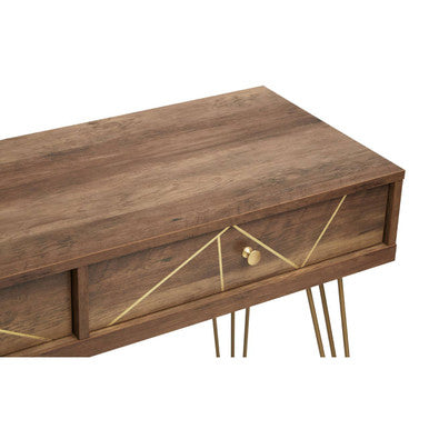 Orsina Flori Console Table – Modern 2-Drawer Entryway Storage Table