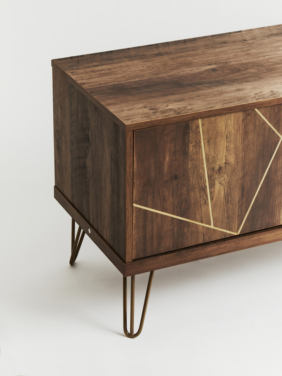 Orsina Flori Brown Media Unit | Modern TV Stand & Entertainment Console