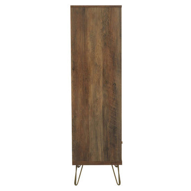 Orsina Flori 3 Tier Shelving Unit with Drawer – Mid-Century Wood Bookcase