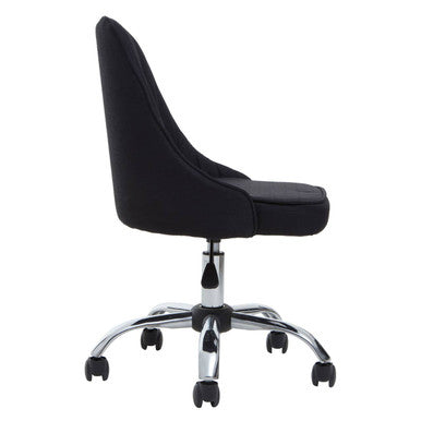 Orsina Alexi Black Fabric Home Office Desk Chair – Modern Task Seating