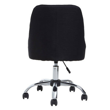 Orsina Alexi Black Fabric Home Office Desk Chair – Modern Task Seating