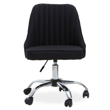 Orsina Alexi Black Fabric Home Office Desk Chair – Modern Task Seating