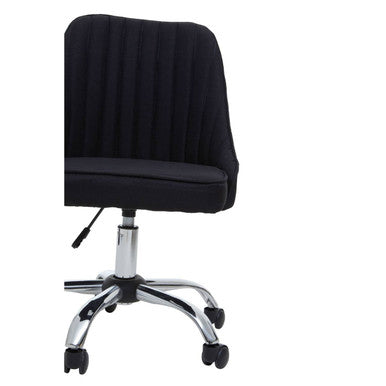 Orsina Alexi Black Fabric Home Office Desk Chair – Modern Task Seating