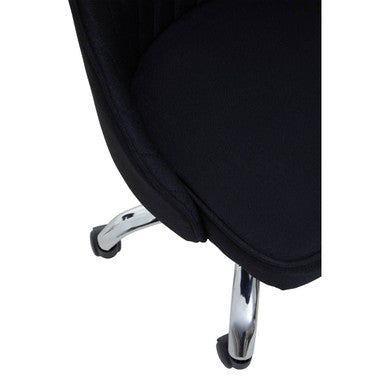 Orsina Alexi Black Fabric Home Office Desk Chair – Modern Task Seating