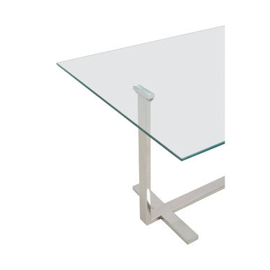 Orsina Alvea Coffee Table – Mixed Metal Silver and Gold Modern Glam