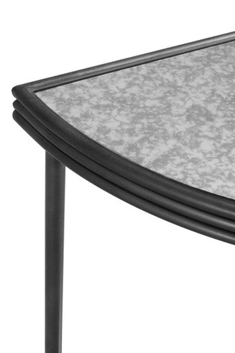 Orsina Xania Semi Circle Console Table – Half Moon Entryway Table