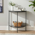 Orsina Xania Semi Circle Console Table – Half Moon Entryway Table