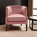 Orsina Larissa Pink Velvet Accent Chair – Studded Glam Armchair