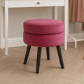 Orsina Loretta Wine Velvet Stool – Compact Luxury Footstool & Seat