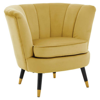 Orsina Loretta Pistachio Velvet Shell Accent Chair – Barrel Back