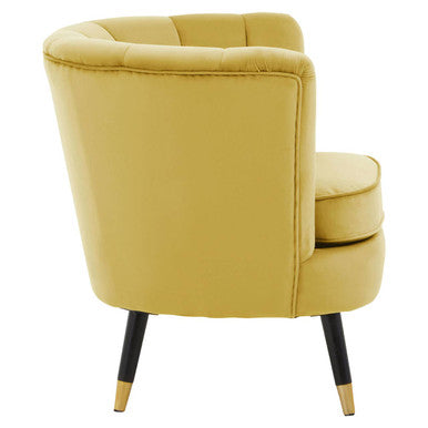 Orsina Loretta Pistachio Velvet Shell Accent Chair – Barrel Back