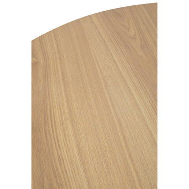 Orsina Salford Round Wood Veneer Dining Table with Starburst Base