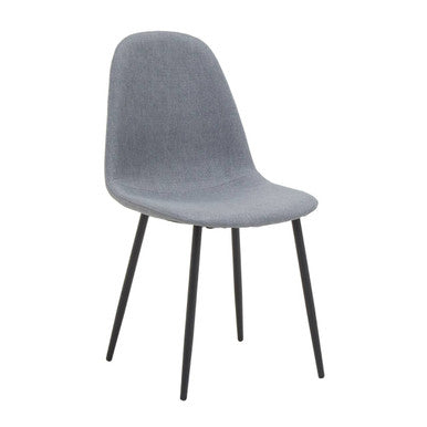 Orsina Salford Grey Fabric Dining Chair | Modern Upholstered Seat