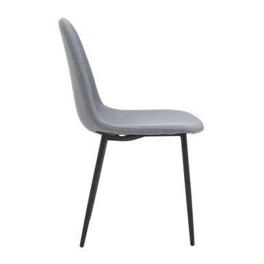 Orsina Salford Grey Fabric Dining Chair | Modern Upholstered Seat