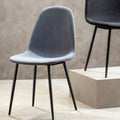 Orsina Salford Grey Fabric Dining Chair | Modern Upholstered Seat