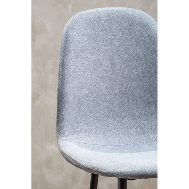 Orsina Salford Grey Fabric Dining Chair | Modern Upholstered Seat