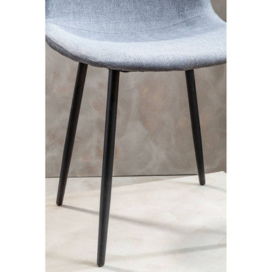 Orsina Salford Grey Fabric Dining Chair | Modern Upholstered Seat
