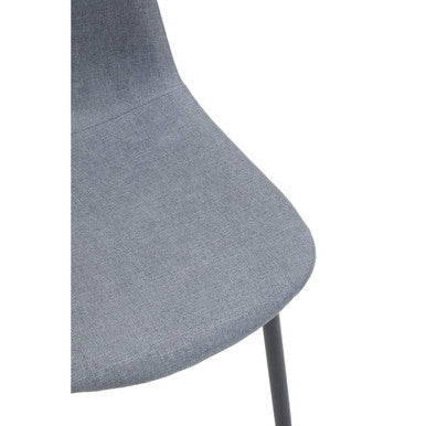 Orsina Salford Grey Fabric Dining Chair | Modern Upholstered Seat