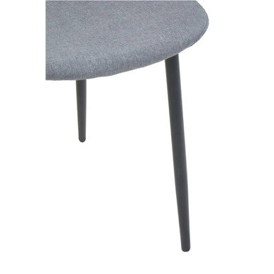 Orsina Salford Grey Fabric Dining Chair | Modern Upholstered Seat