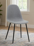 Orsina Salford Mink Fabric Dining Chair – Modern Upholstered Seating