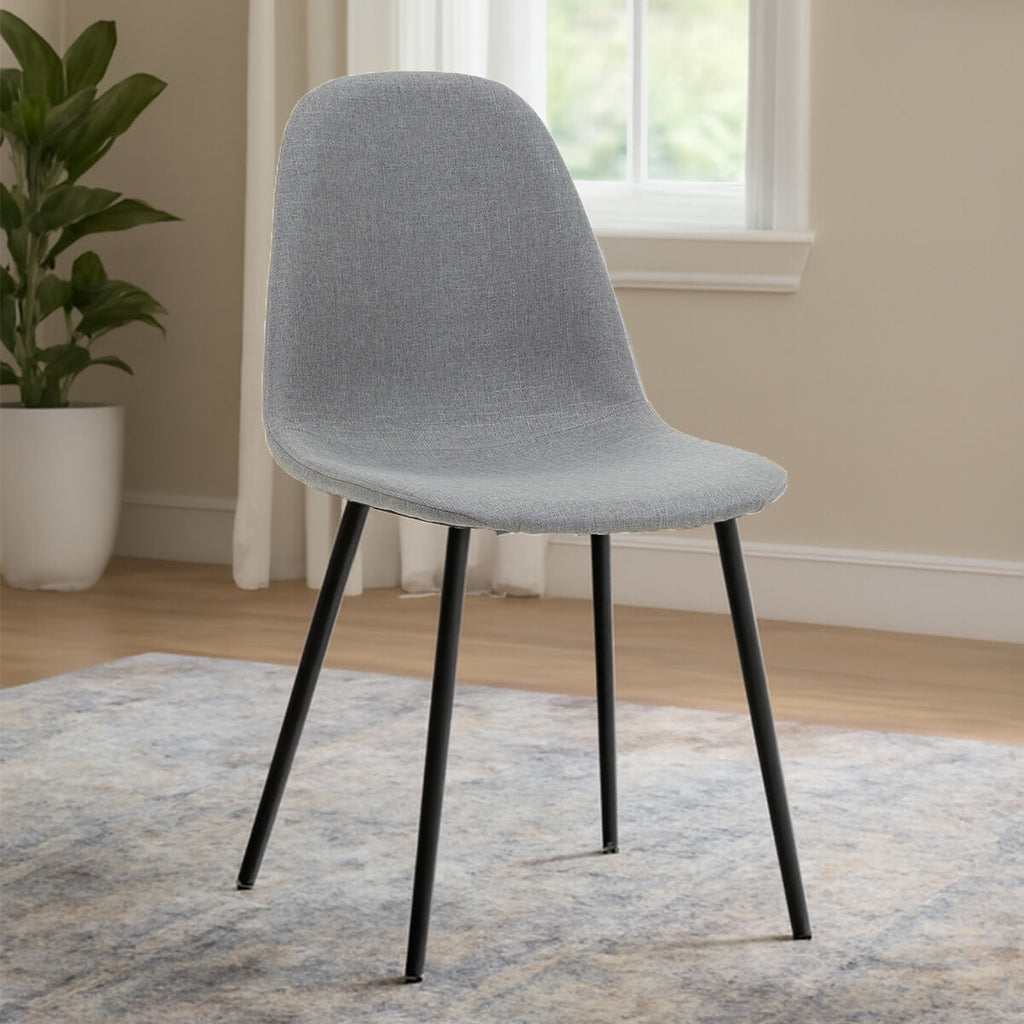 Orsina Salford Mink Fabric Dining Chair – Modern Upholstered Seating