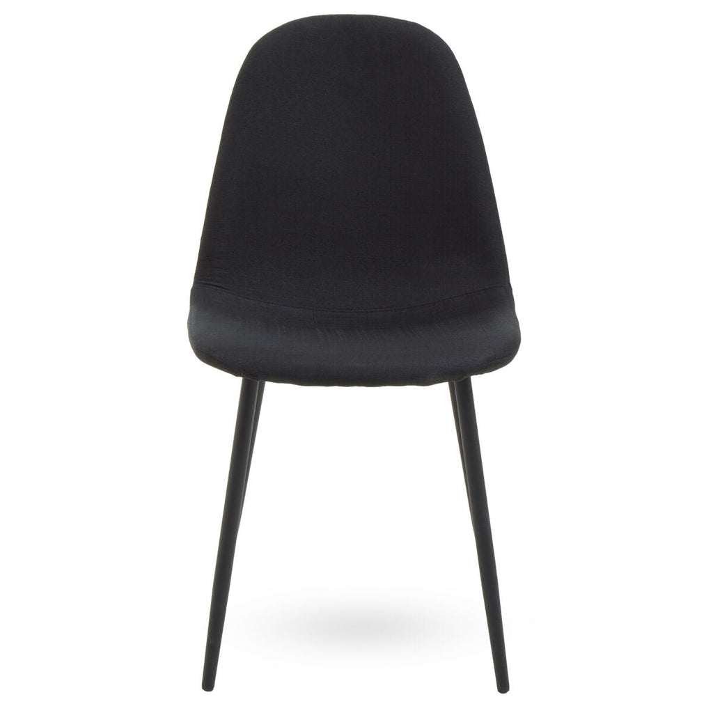 Orsina Salford Black Fabric Dining Chair – Modern Cushioned Seating