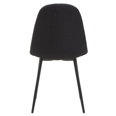 Orsina Salford Black Fabric Dining Chair – Modern Cushioned Seating