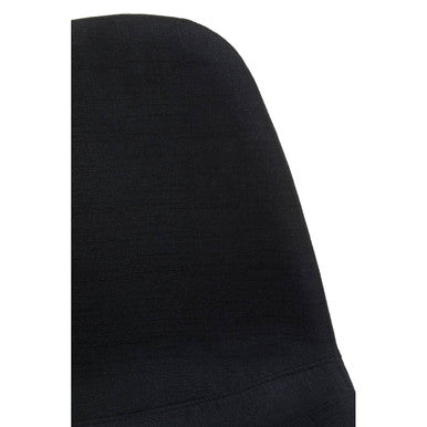 Orsina Salford Black Fabric Dining Chair – Modern Cushioned Seating