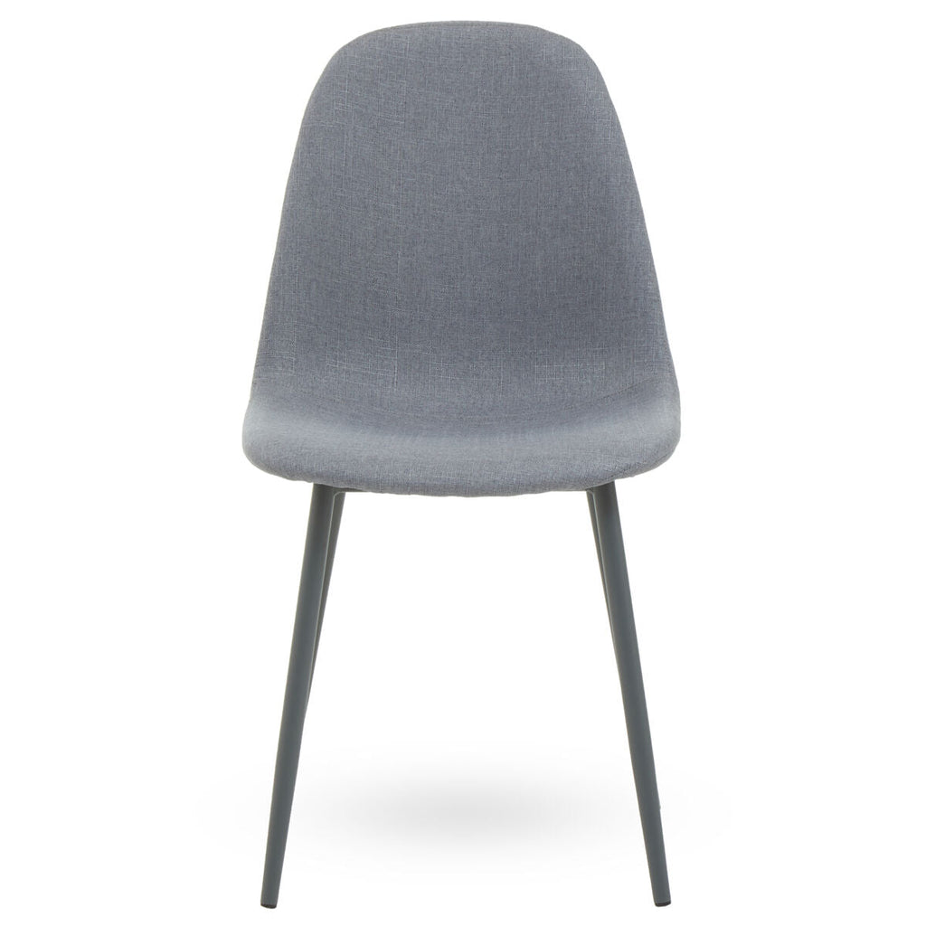 Orsina Salford Grey Fabric Dining Chair | Modern Upholstered Seat