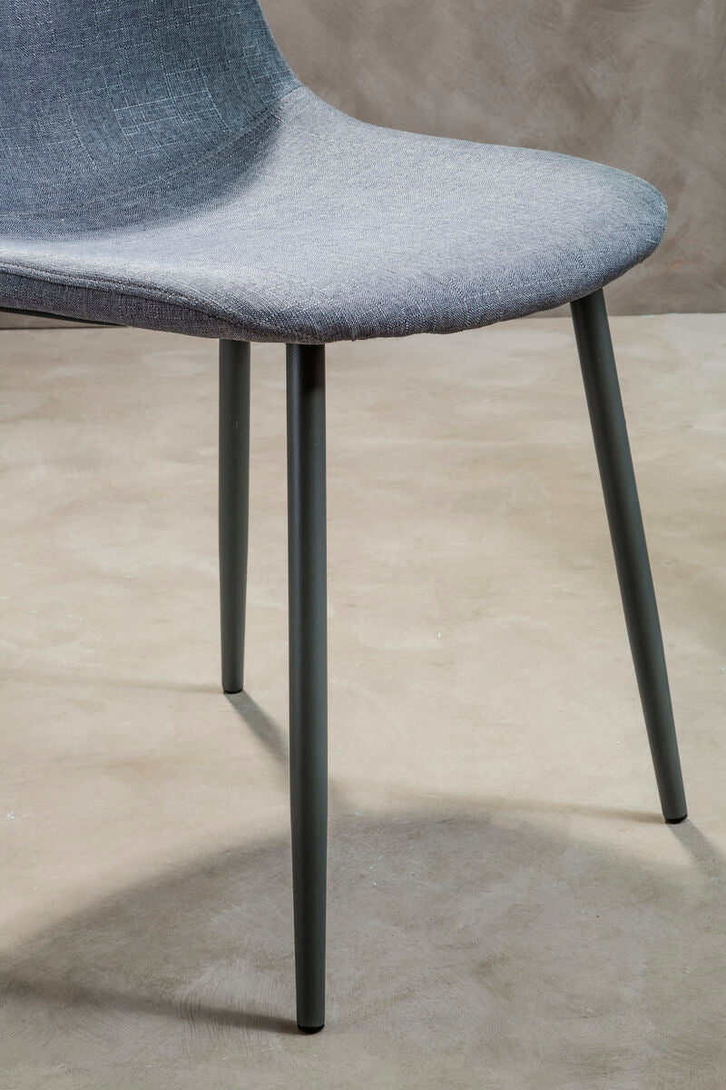 Orsina Salford Grey Fabric Dining Chair | Modern Upholstered Seat