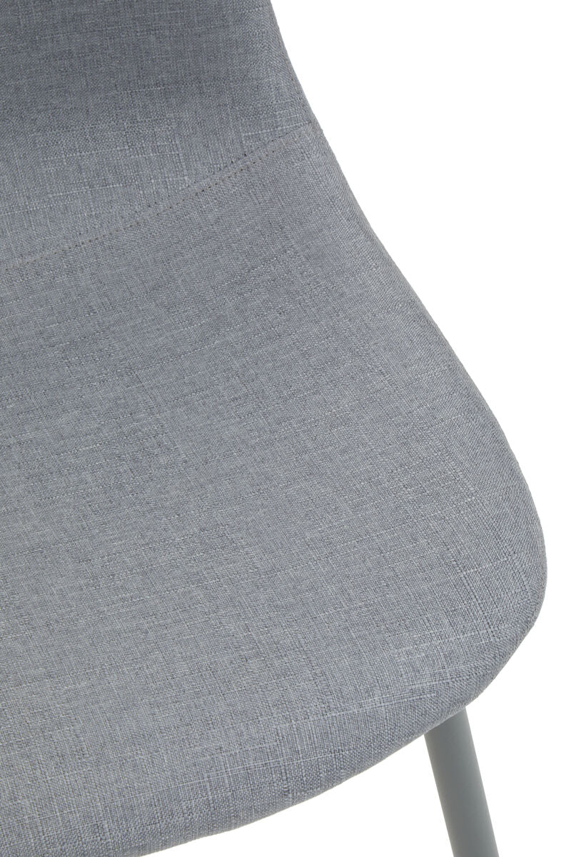 Orsina Salford Grey Fabric Dining Chair | Modern Upholstered Seat