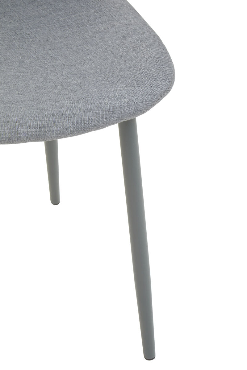 Orsina Salford Grey Fabric Dining Chair | Modern Upholstered Seat