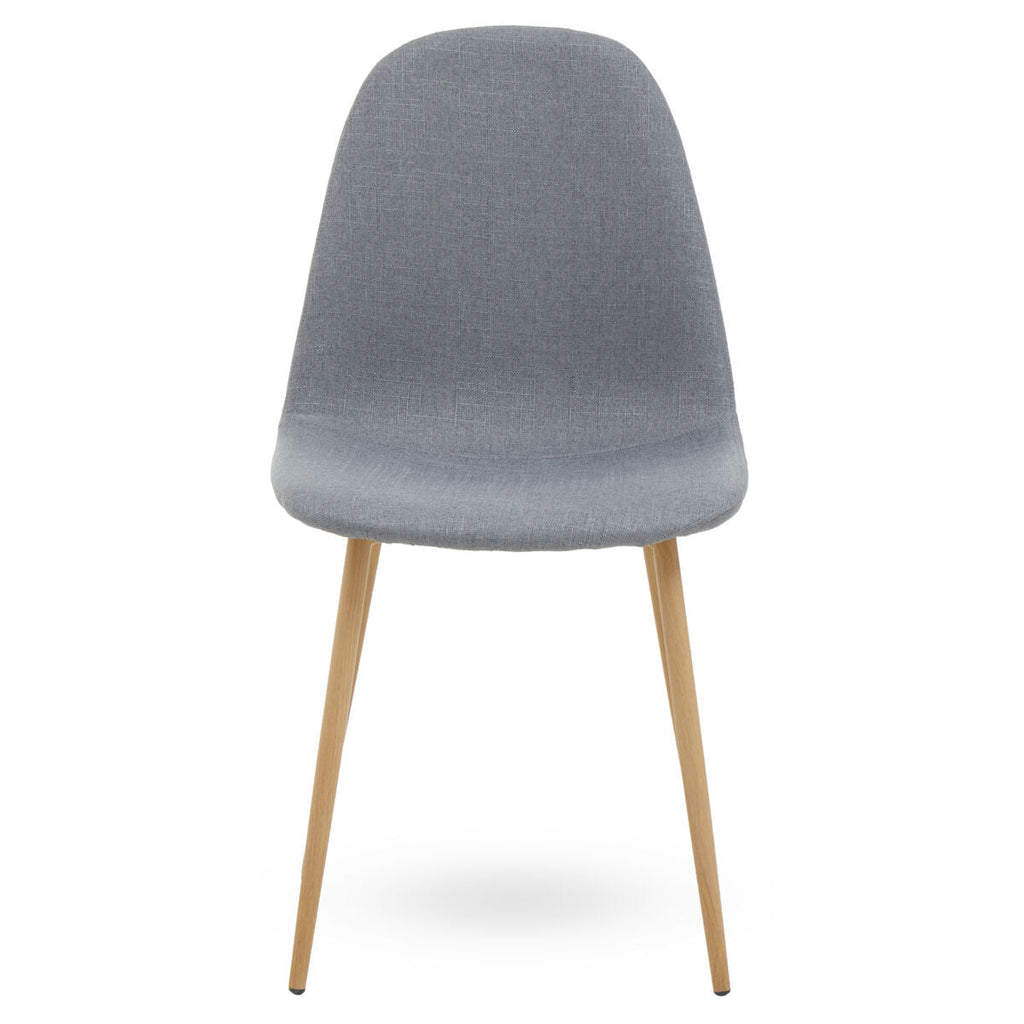 Orsina Salford Grey Dining Chair – Upholstered with Wood Effect Legs