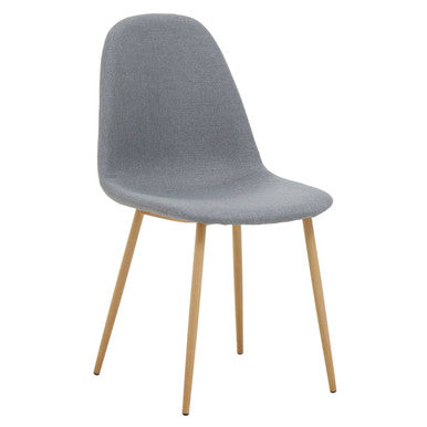 Orsina Salford Grey Dining Chair – Upholstered with Wood Effect Legs